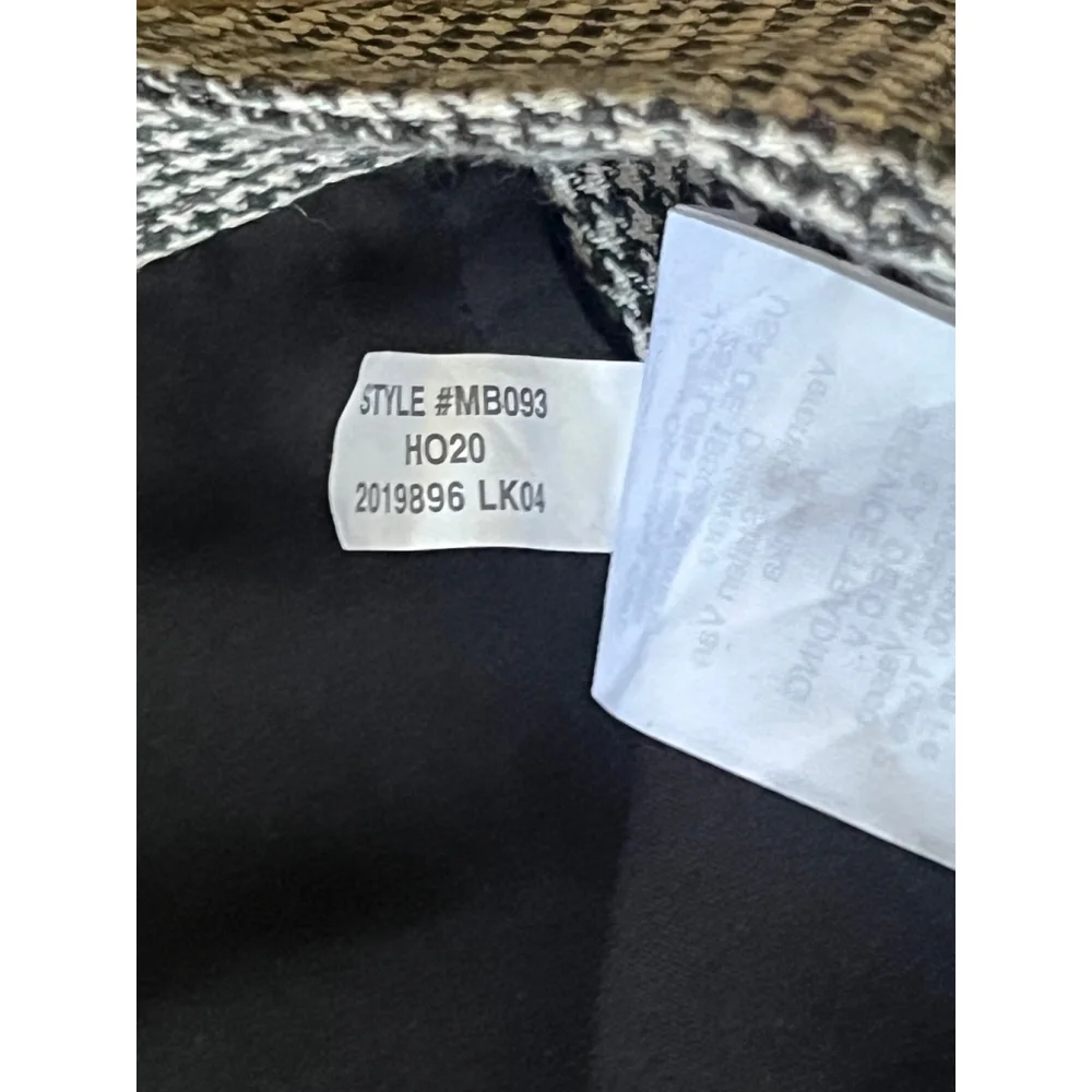 Women's Madewell Trousers Size 8 Black and White Houndstooth - Picture 6 of 9